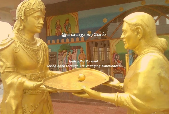two statues of lord shiva and lord krishna